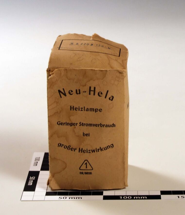 Heizlampe, birnenförmig
