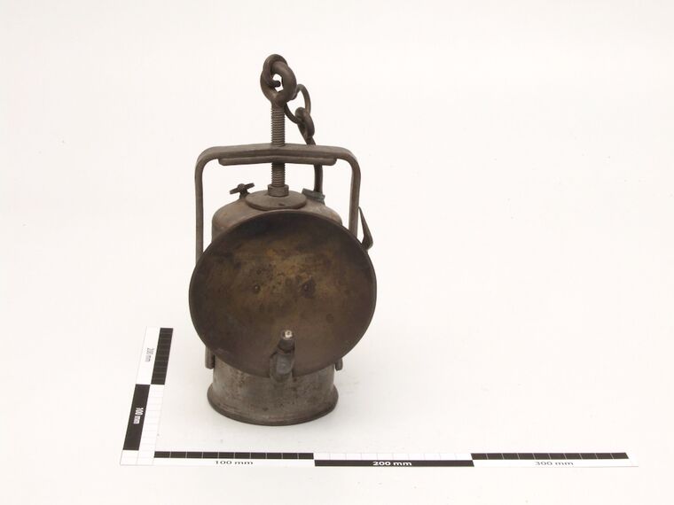 Karbid-Grubenlampe