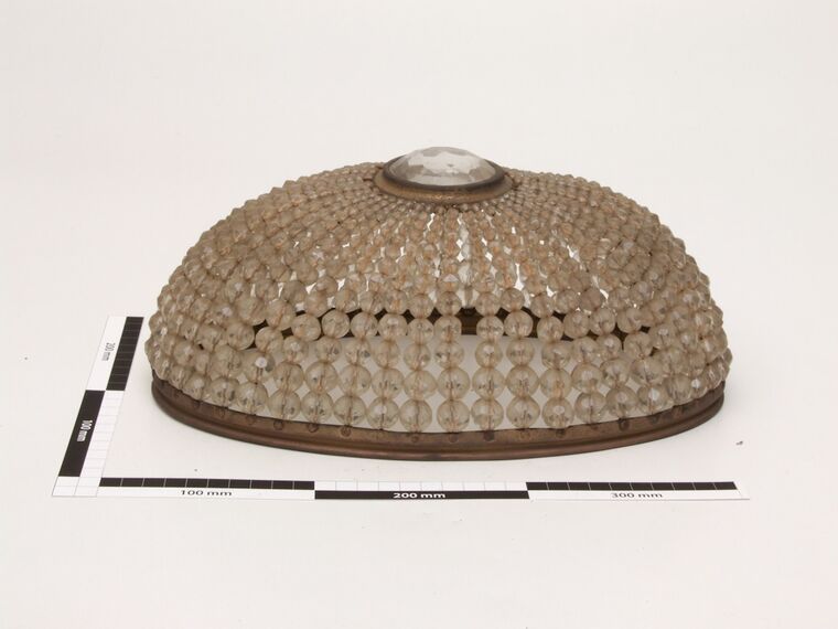 Kristall-Lampenschirm, oval