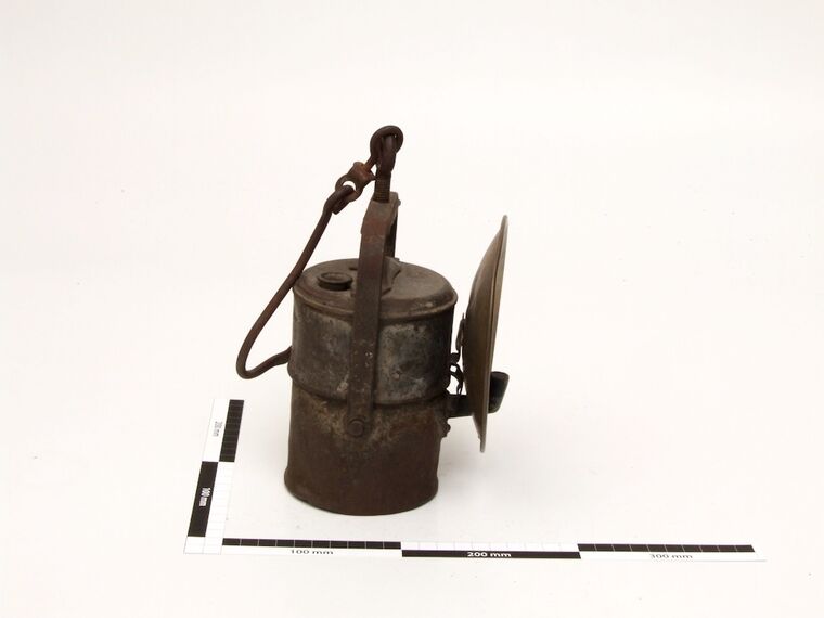 Karbid-Grubenlampe