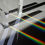 Lichtbrechung im Glasprisma