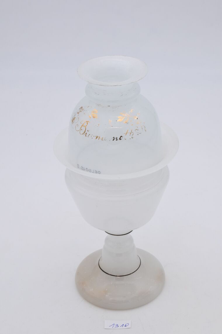 Glas-Öllampe, milchglas