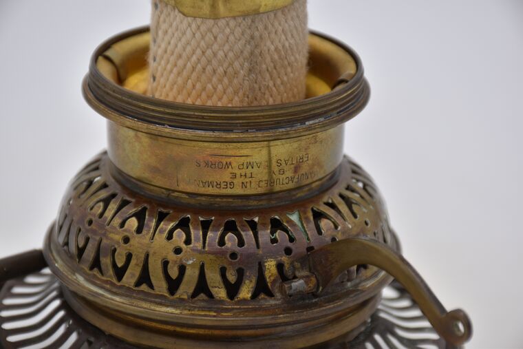 Petroleumlampe, Docht mit Stoff