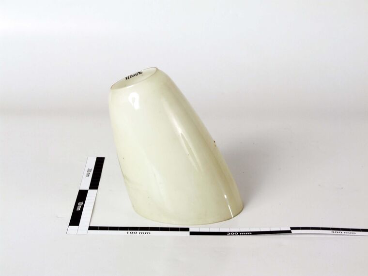 Glaslampenschirm, kegelförmig, Milchglas