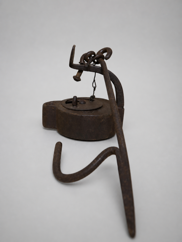 Ölhängelampe-Grubenlampe-Frosch