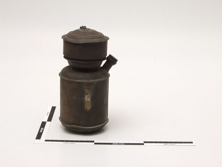 Petroleumlampe aus Messing