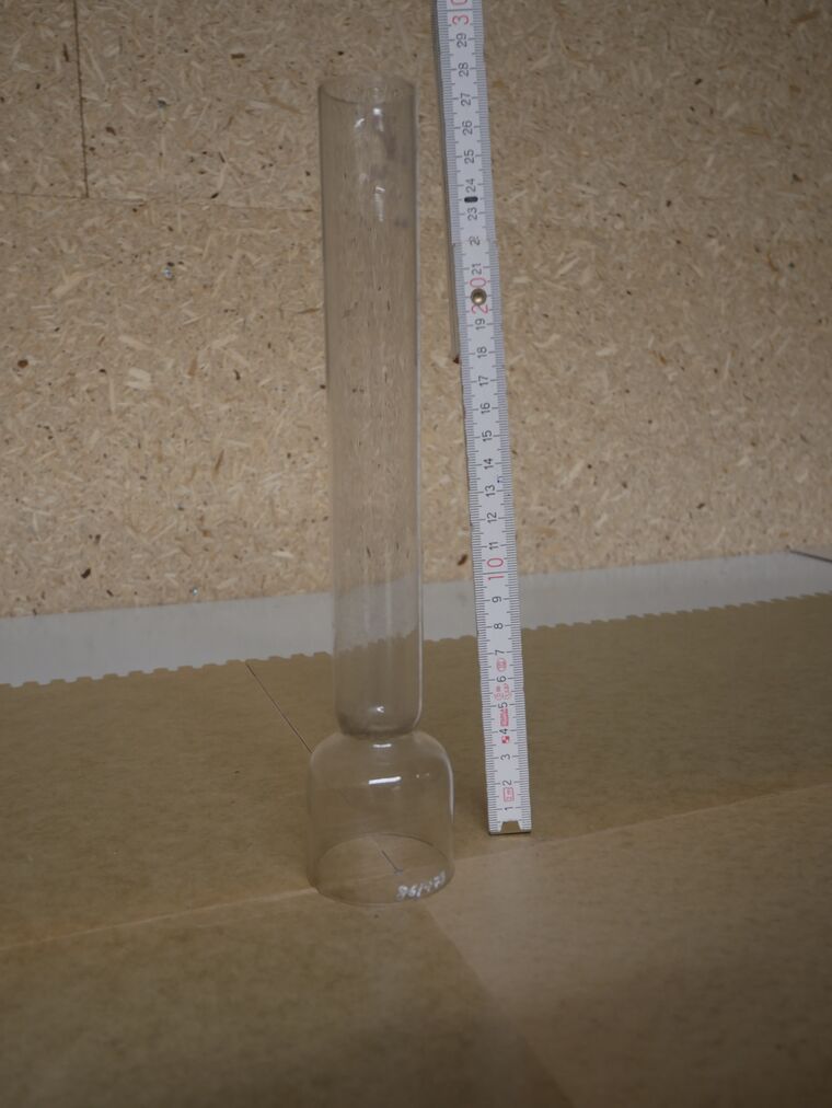 Geschnürter Halszylinder, 14", für Petroleumlampen