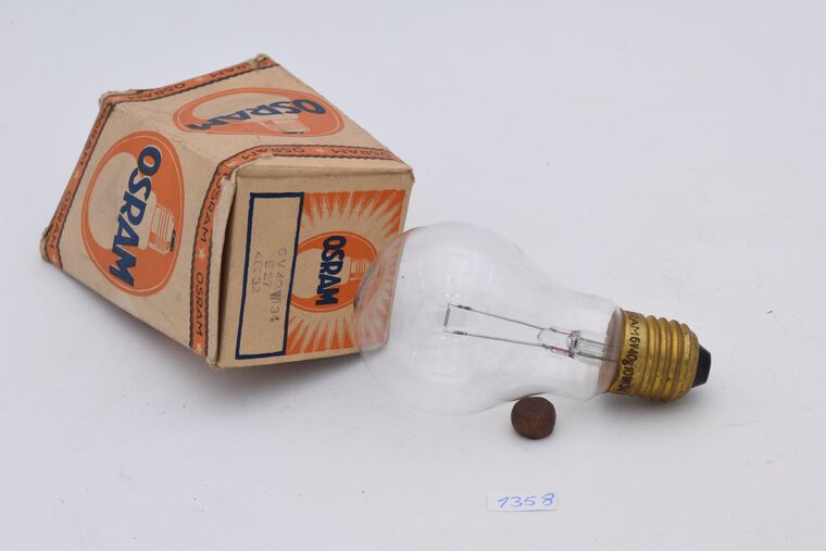 Glühlampe, klar, E27-Fassung