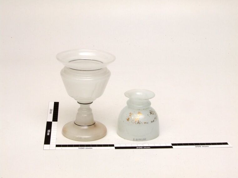 Glas-Öllampe, milchglas