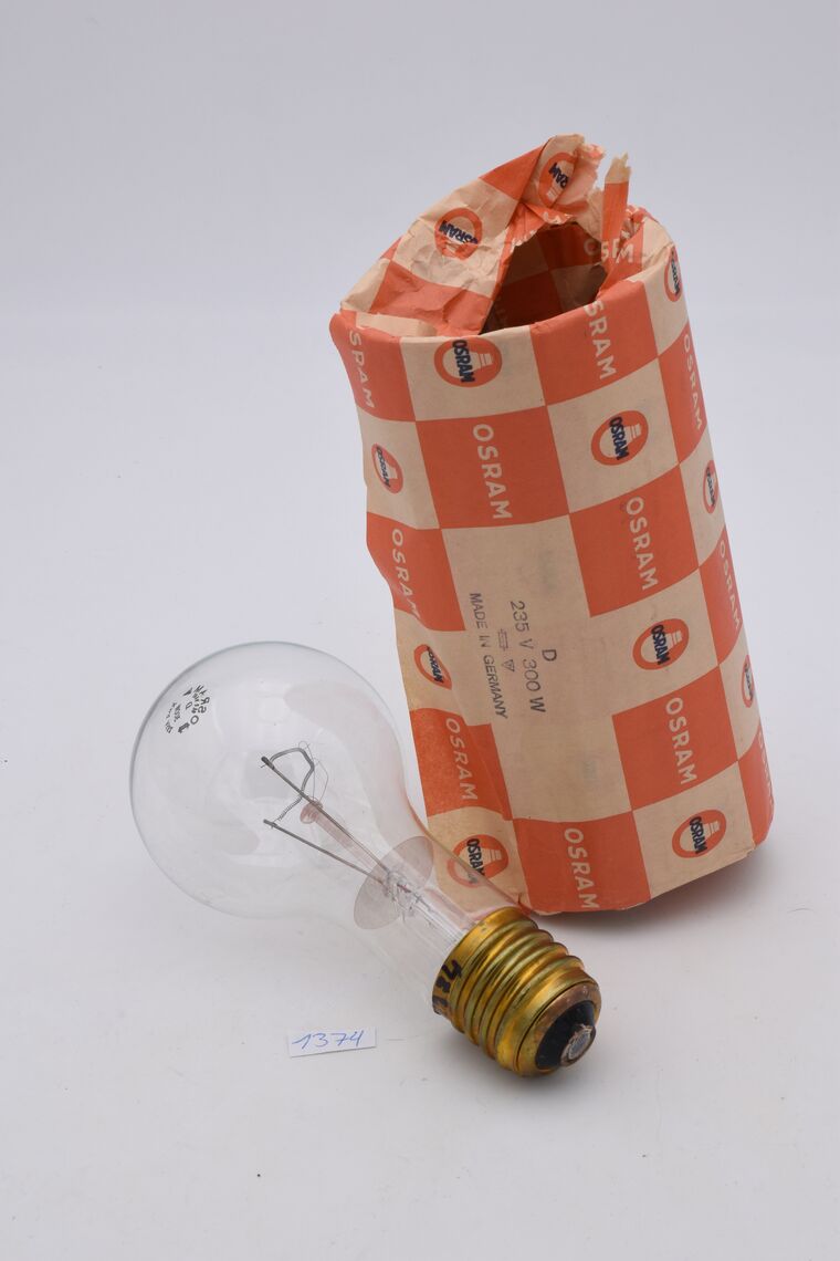 Glühlampe mit Originalhülle