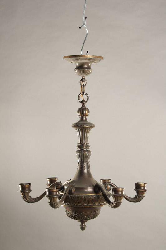 Messing-Kronleuchter, 6-flammig